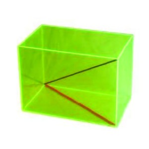 Transparent sides cuboid